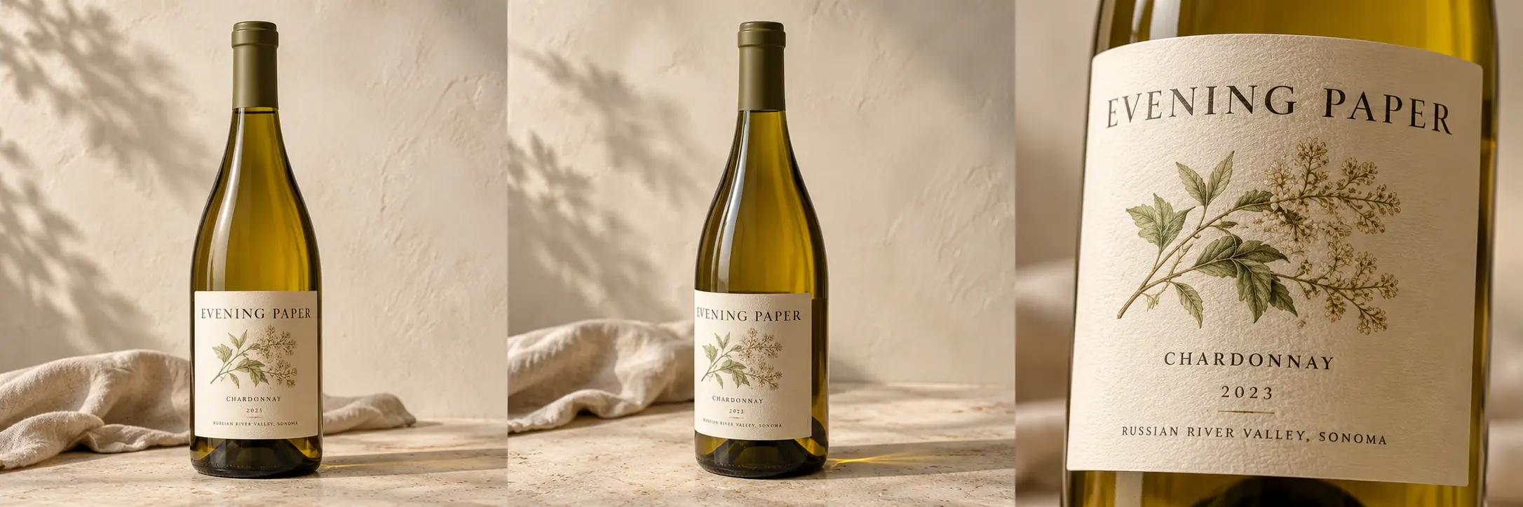 Illustrative Evening Paper bottle